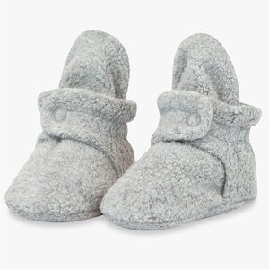 Zutano Gray Fleece Booties 6 months